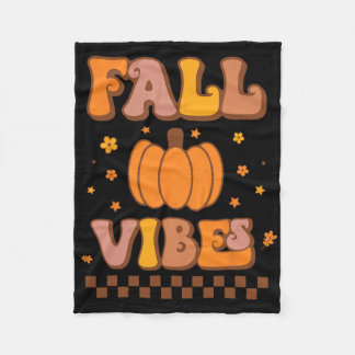 Manta Polar Caída Vibes Vintage Groovy Temporada Otoño Más Ret