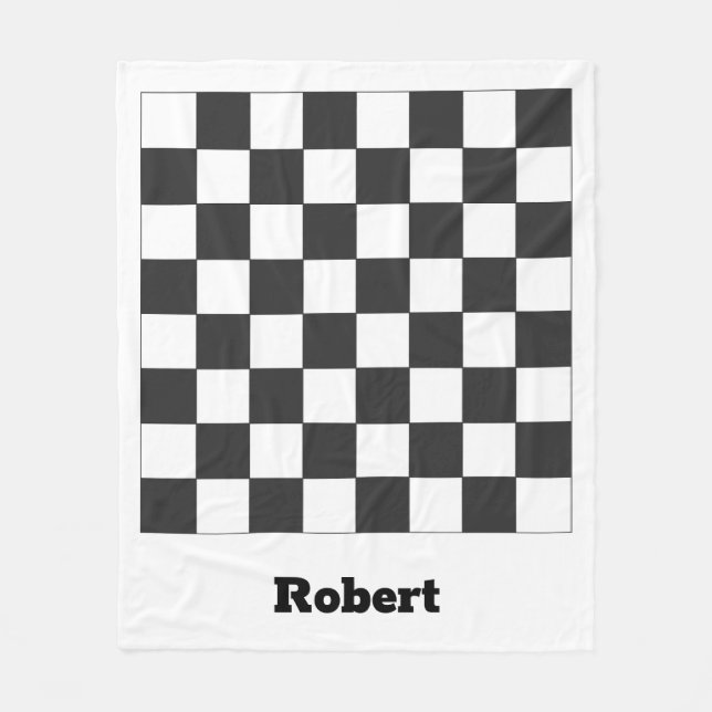 Manta Polar Caja de ajedrez Fleece Blanket (Anverso)