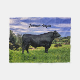 Manta Polar Cajero de amarre negro personalizado