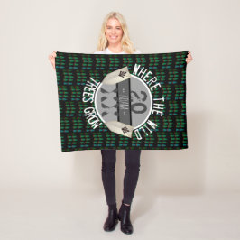 Manta Polar Cajeta de Baby Boy personalizada | Boho Woodland