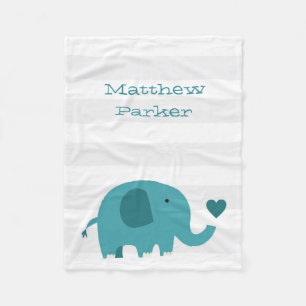 Manta Polar Cajeta de elefante mate