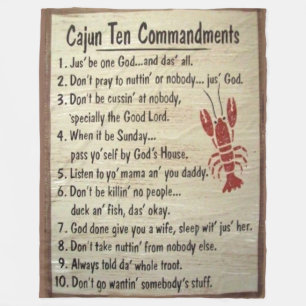 MANTA POLAR CAJUN TEN COMMANDMENTS