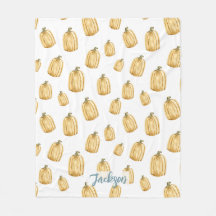 Calabaza de Naranja de acuarela de otoño rústica