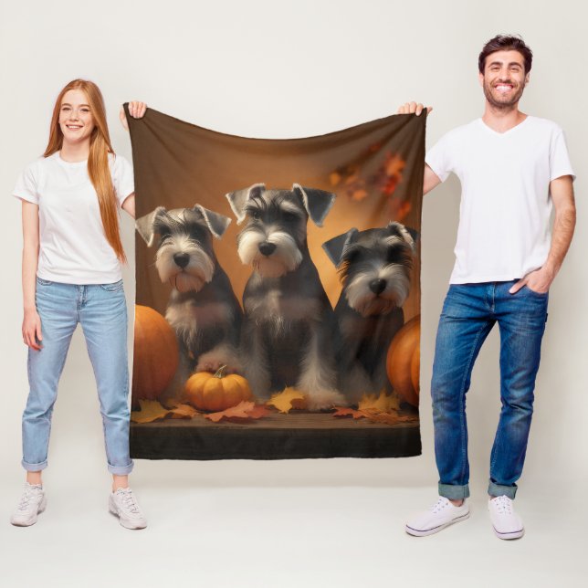 Manta Polar Calabaza deslumbrante Schnauzer Ppy Autumn (In situ)