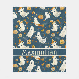 Manta Polar Calabaza fantasma que cae deja Verde azulado