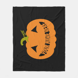 Manta Polar Calabaza personalizada de Halloween