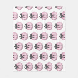 Manta Polar Calabaza rosa con arco negro