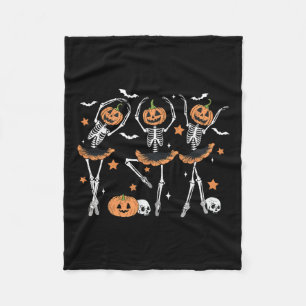 Manta Polar Calabaza Skeleton Terror Halloween Hombres Mujeres