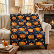 Calabazas Cute Moonlit Jack-O-Lantern Halloween