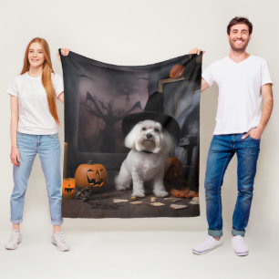 Manta Polar Calabazas Maltesas Halloween Espeluznantes
