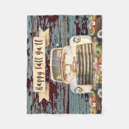 Manta Polar Calabazas Rusticas Antiguas de Otoño