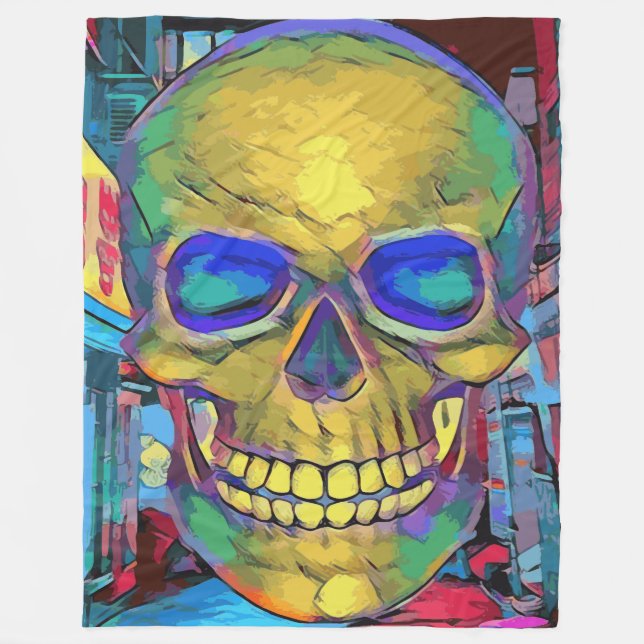 Manta Polar Calavera (Anverso)