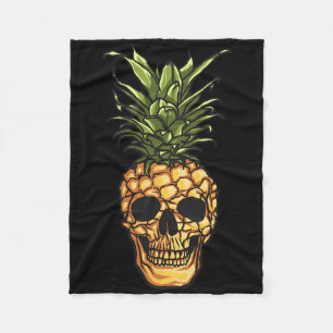 Manta Polar Calavera de piña Hawaii Aloha Bebe Gótico hawaiano