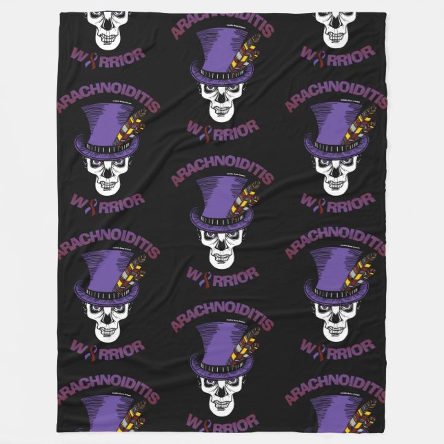 Manta Polar Calavera/Gorra...Aracnoiditis (Anverso)