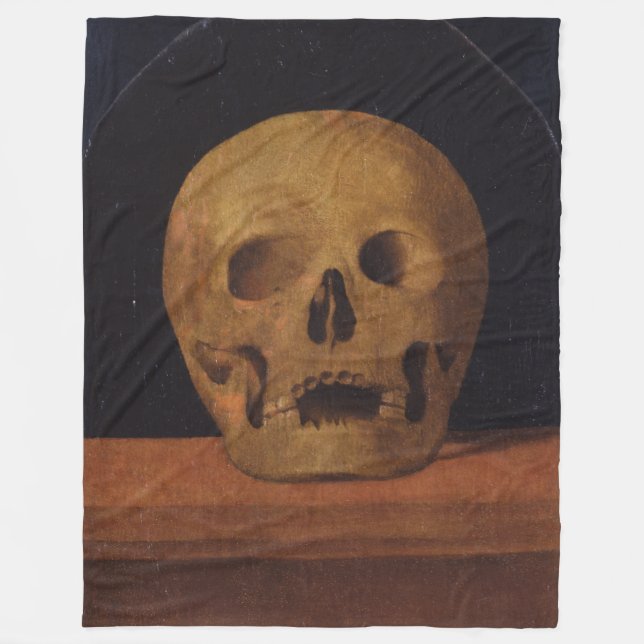 Manta Polar Calavera humana (por Mariotto Albertinelli) (Anverso)