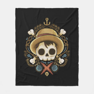 Manta Polar Calavera Pirata