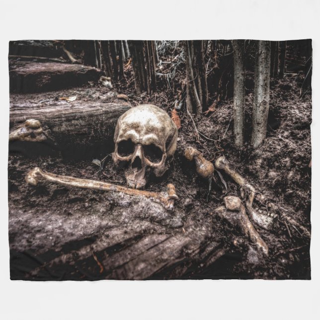 Manta Polar Calavera pirata (Frente (Horizontal))