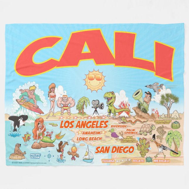 Manta Polar CALI Fleece Blanket (Frente (Horizontal))