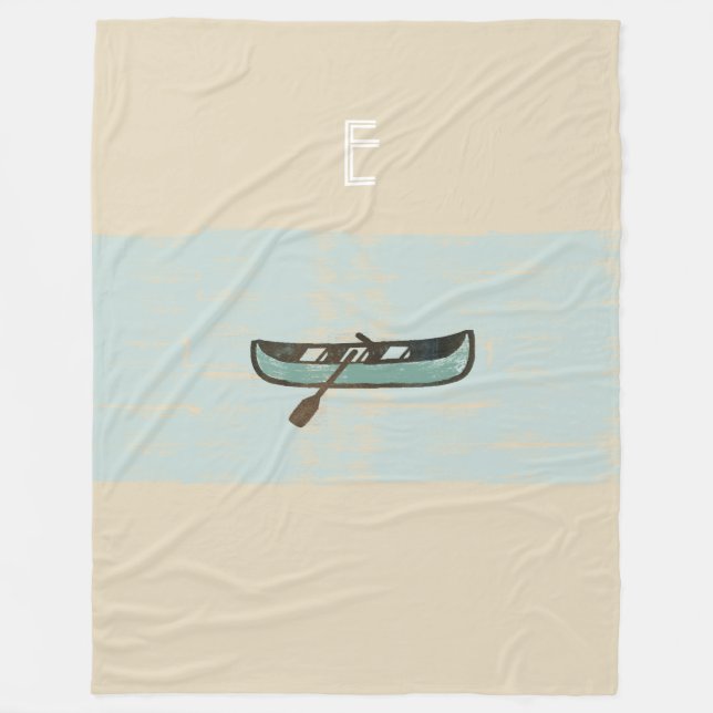 Manta Polar Cálida Mint Beige Fisher Fishing Blanket (Anverso)