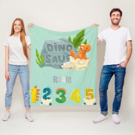 Manta Polar Cálido Hatchling Dinosaur Fleece Blanket