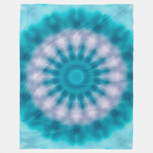 Manta Polar Calidoscopio azul cielo