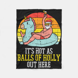 Manta Polar Caliente Como Los Navidades Holly Santa Summer En 