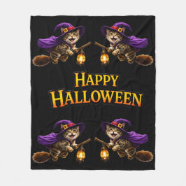 Manta Polar Call happy Halloween fleece blanket