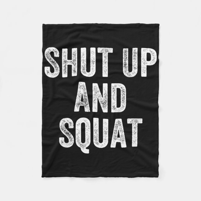 Manta Polar Cállate Y Squat Gym Weightlifter Bodybuilder (Anverso)