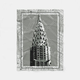 Manta Polar Calles de Nueva York con Empire State Building