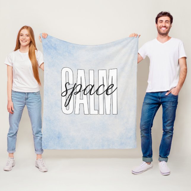Manta Polar Calm Space Pastel Blue Cozy (In situ)