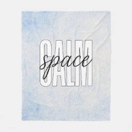Manta Polar Calm Space Pastel Blue Cozy