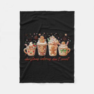 Manta Polar Calorías de navidades no cuentan Gingerbread Coque