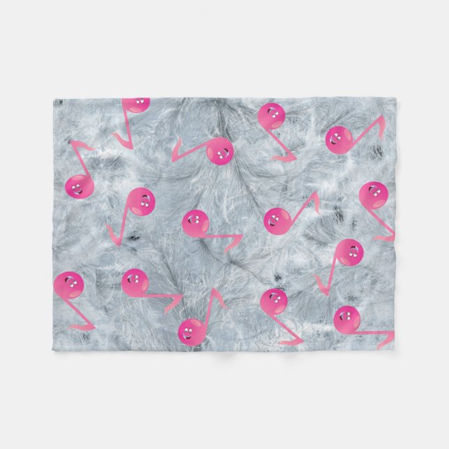 Manta Polar Cama de bebé de signo musical (Frente (Horizontal))