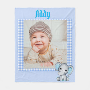 Manta Polar Cama de bebé Fleece con foto 