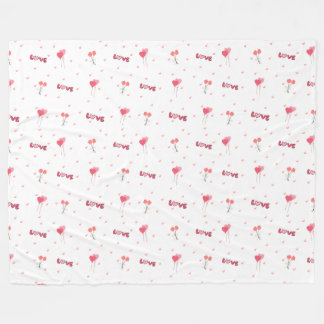 Manta Polar Cama de flor de amor