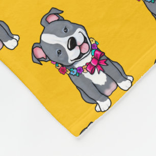 Manta Polar Cama de flores de foso feliz
