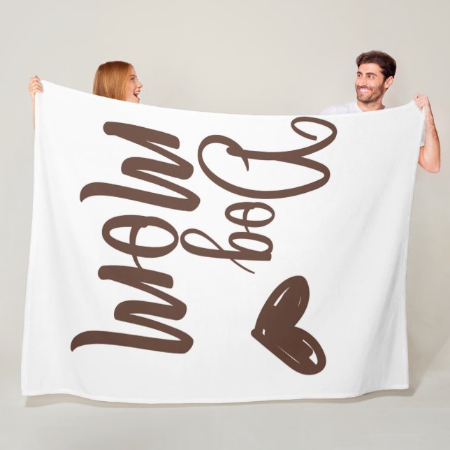 Manta Polar Cama de gamo marrón 60x80 (In situ)