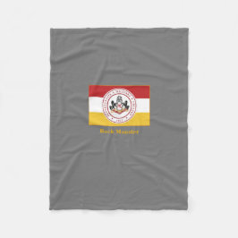 Manta Polar Cama de grisones PERSONALIZADOS con respaldo blanc