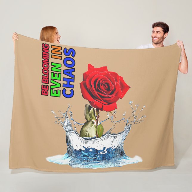 Manta Polar ¡Cama de la Fleece ROSE 3D! (In situ)