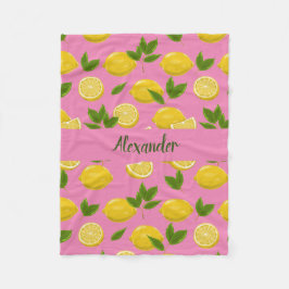 Manta Polar Cama de Limón para bebés, niños y adultos