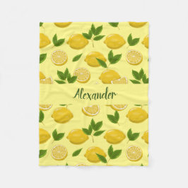 Manta Polar Cama de Limón para bebés, niños y adultos
