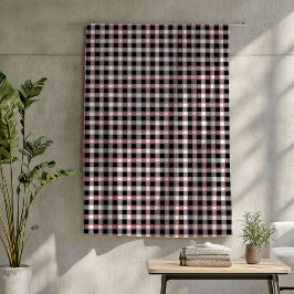 Manta Polar Cama roja y cómoda de plástico negro para cabaña o