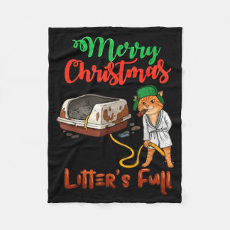 Manta Polar Camadas Feliz Navidad Amantes de Gatos Divertidos