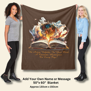 Manta Polar Cambiar Texto, La Acción Se Despliega En Tu Mente,