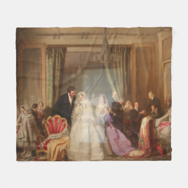 Manta Polar Cambio de Hogares (Vida Casada) (Regalo Boda) (Frente (Horizontal))