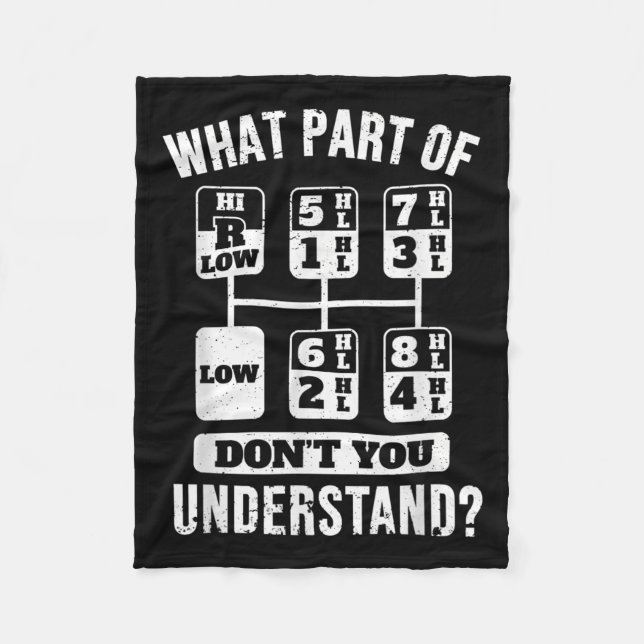 Manta Polar Cambio del controlador del Camión de Camión Funny (Anverso)