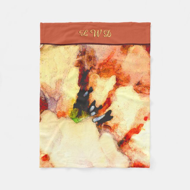 Manta Polar Camellia Prose - Sans Pros (Monogramado) (Anverso)