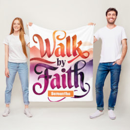 Manta Polar Caminata Personalizada Por Faith Christian