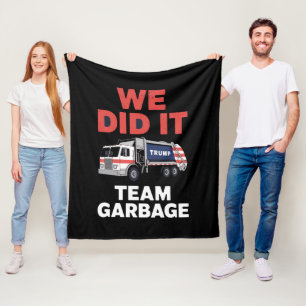 Manta Polar Camión basura Trump 2024 Lo Hicimos Equipo Basura