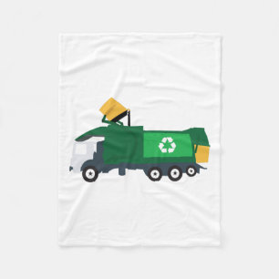 Manta Polar Camión de basura de reciclaje